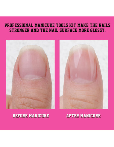 Kit de Manicura Profesional FANDAMEI con 3 Limadoras y Aceite