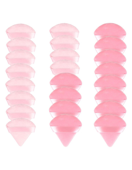 24 Esponjas de Maquillaje Triangulares LUOTIVON - Terciopelo Suave 24 Esponjas de Maquillaje Triangulares LUOTIVON - Terciopelo Suave