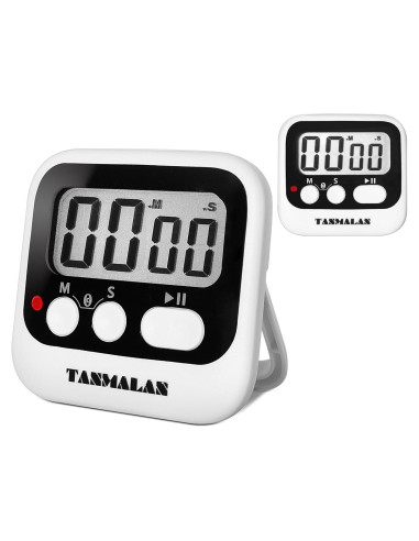 Temporizador Digital Tanmalan 8.0 Negro - 2 Paquete