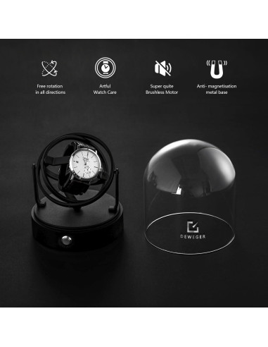 Winder de Reloj DEWEGER Orbit Unisex Motor Silencioso 30.3x19.4cm