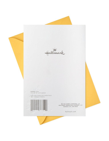 Tarjeta de Baby Shower Hallmark Animales en el Bosque 12.7x18.3cm