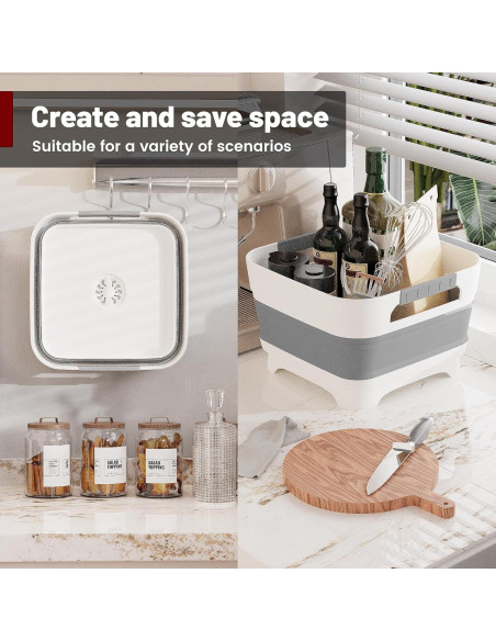 Lavabo Plegable GIMWA 9.8L para Biberones y Platos - Gris Lavabo Plegable GIMWA 9.8L para Biberones y Platos - Gris