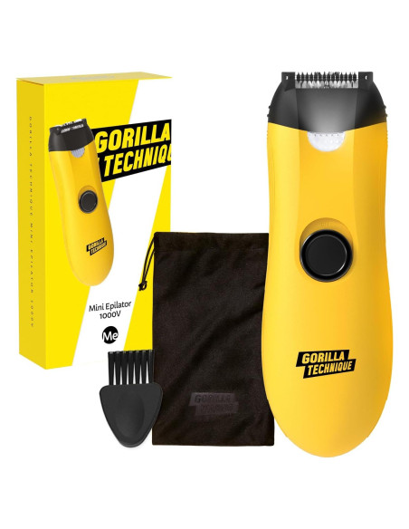 Epilador Mini 1000V Gorilla con Rodillo Alivio Dolor - Negro Epilador Mini 1000V Gorilla con Rodillo Alivio Dolor - Negro