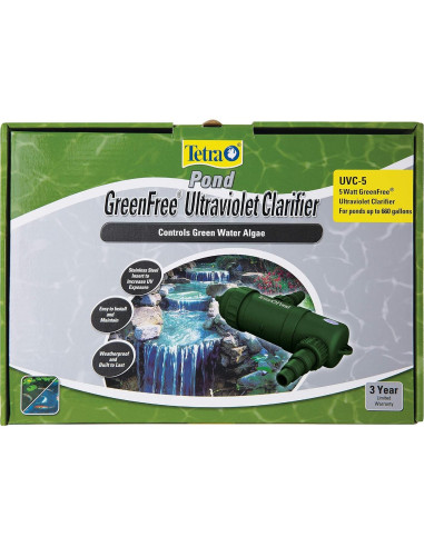 Clarificador UV TetraPond GreenFree 5W para Estanques hasta 2500L
