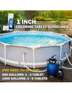 Pastillas de Cloro XtremepowerUS 0.68kg 1" para Piscinas y Spa 2