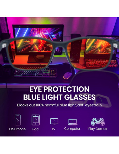Gafas de Luz Azul TR90 Cyxus para Hombres y Mujeres