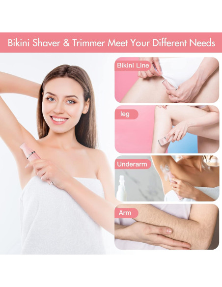 Recortadora Eléctrica de Bikini AIBRIT PRO YP-7017 Rosa 2 en 1 Recortadora Eléctrica de Bikini AIBRIT PRO YP-7017 Rosa 2 en 1
