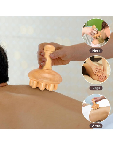 Masajeador de Madera KintKita Anticelulitis 10 cm
