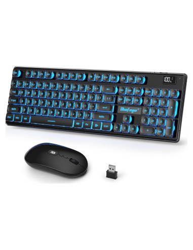 Combo Teclado y Ratón Inalámbrico BlueFinger Gaming