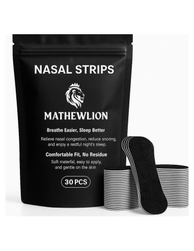 Tiras Nasales MATHEWLION 30 Unidades - Extra Fuertes y Anchas