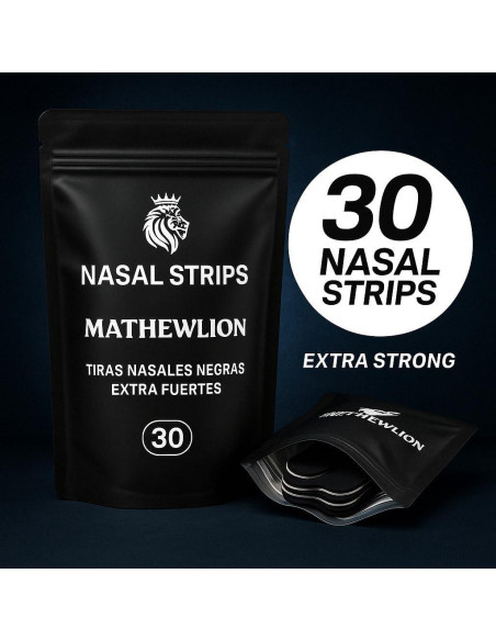 Tiras Nasales MATHEWLION 30 Unidades - Extra Fuertes y Anchas Tiras Nasales MATHEWLION 30 Unidades - Extra Fuertes y Anchas