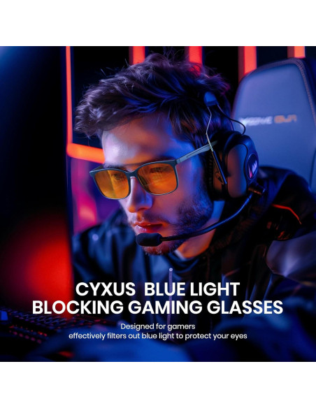 Gafas de Luz Azul TR90 Cyxus para Hombres y Mujeres Gafas de Luz Azul TR90 Cyxus para Hombres y Mujeres