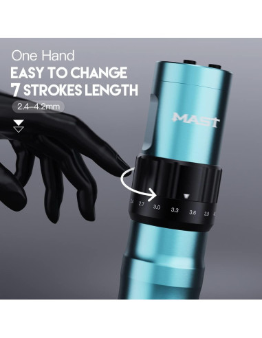 Kit de Máquina de Tatuaje Inalámbrica Mast Fold2 con 2 Baterías