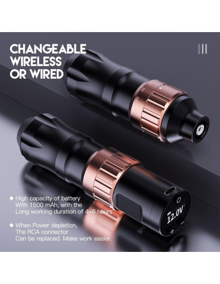 Kit de Máquina de Tatuaje Inalámbrica Mast Fold2 con 2 Baterías Kit de Máquina de Tatuaje Inalámbrica Mast Fold2 con 2 Baterías