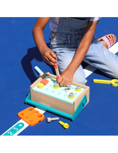 Kit de Arreglar y Jugar B. toys - Caja de Herramientas 25 Piezas