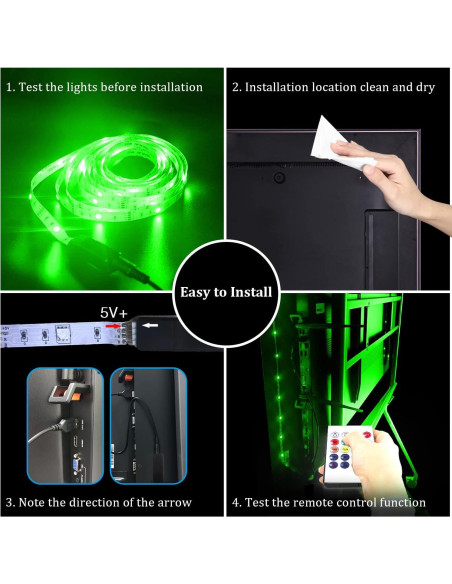 Tira de Luz LED RGB DAYBETTER 2.5m con Control Remoto Tira de Luz LED RGB DAYBETTER 2.5m con Control Remoto