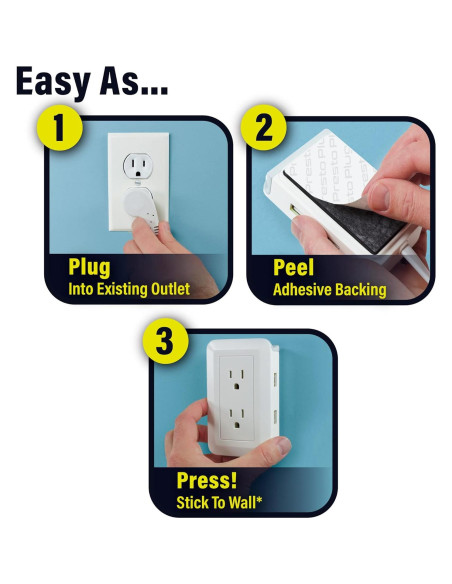 Extensor de Enchufe Ontel Presto Plug 1.22m 2CA 2USB Extensor de Enchufe Ontel Presto Plug 1.22m 2CA 2USB