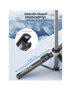 Selfie Stick y Trípode Qirita 52cm con Control Remoto 2