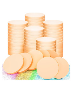 Esponjas de Maquillaje Redondas MotBach 60 Piezas Nude