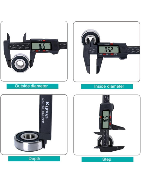 Calibrador Vernier Digital Kynup 15.24 cm LCD Preciso Calibrador Vernier Digital Kynup 15.24 cm LCD Preciso