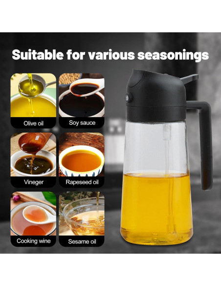 Dispensador de Aceite 2 en 1 WPWWPW 470 ml con Boquilla Fina Dispensador de Aceite 2 en 1 WPWWPW 470 ml con Boquilla Fina