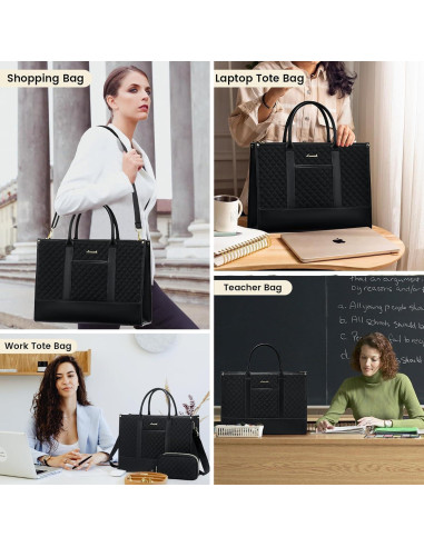 Bolsa para Laptop LOVEVOOK 15.6" Negra Impermeable