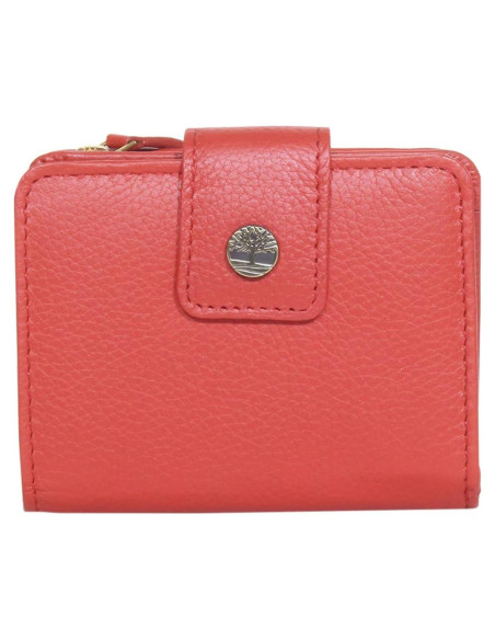 Cartera de Cuero RFID Timberland para Mujeres, Roja Cartera de Cuero RFID Timberland para Mujeres, Roja