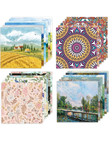 Bloc de Papel para Scrapbook Qianshan 240 Hojas 15.24 cm