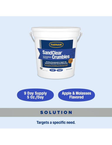 Suplemento Crumbles Psyllium SandClear Farnam 1.36 kg