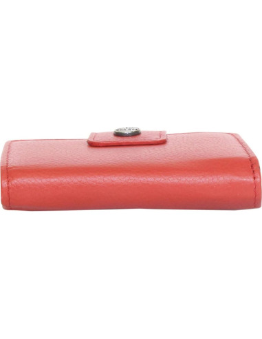 Cartera de Cuero RFID Timberland para Mujeres, Roja