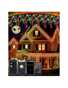 Luces de Cuerda de Carámbano LED Inteligentes 10m - Hysiry