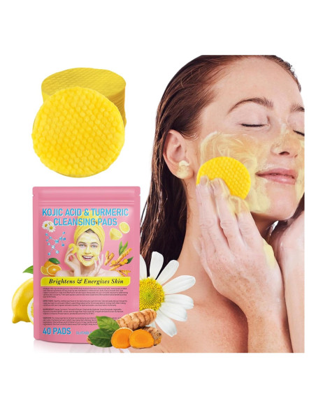 Discos Exfoliantes Faciales de Cúrcuma Newseel - 40 PCS Discos Exfoliantes Faciales de Cúrcuma Newseel - 40 PCS