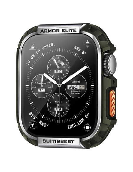 Funda Metálica Rugged Suitisbest para Apple Watch 44mm - Protección Grado Militar Funda Metálica Rugged Suitisbest para Apple Watch 44mm - Protección Grado Militar