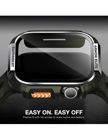 Funda Metálica Rugged Suitisbest para Apple Watch 44mm - Protección Grado Militar