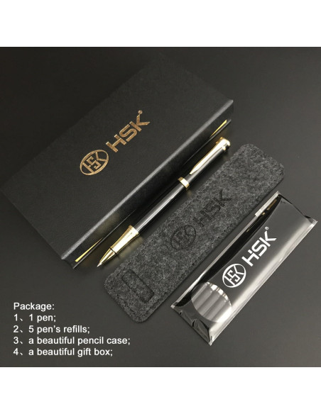 Set de Bolígrafos de Lujo HSK Negro 0.5mm en Caja Regalo Set de Bolígrafos de Lujo HSK Negro 0.5mm en Caja Regalo