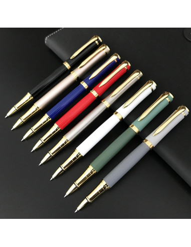 Set de Bolígrafos de Lujo HSK Negro 0.5mm en Caja Regalo