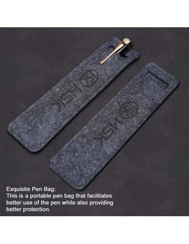 Set de Bolígrafos de Lujo HSK Negro 0.5mm en Caja Regalo