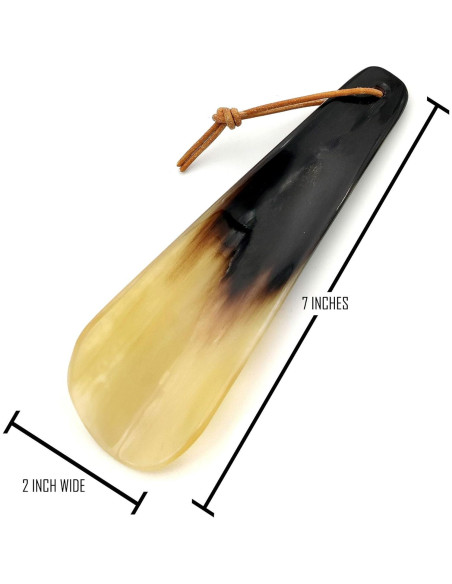 Cuchara para Zapatos 5MOONSUN5 de Cuerno Real 17.78 cm Cuchara para Zapatos 5MOONSUN5 de Cuerno Real 17.78 cm