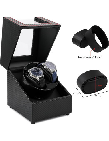 Enrollador Automático de Reloj Kalawen Doble para Relojes Mecánicos