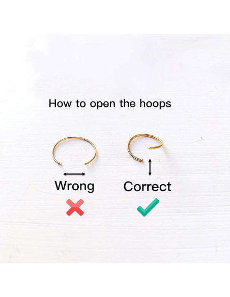 Anillos de Nariz de Oro 14K LuckyJewus 8mm 22G - 3 Piezas Anillos de Nariz de Oro 14K LuckyJewus 8mm 22G - 3 Piezas