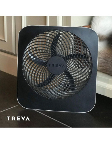 Ventilador Portátil Treva 25,4 cm 2 Velocidades Batería/CA