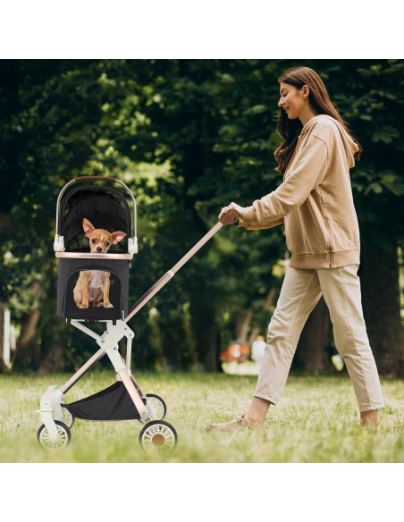 Carrito de Mascotas MoNiBloom 3 en 1 Aluminio Ligero Gris Carrito de Mascotas MoNiBloom 3 en 1 Aluminio Ligero Gris