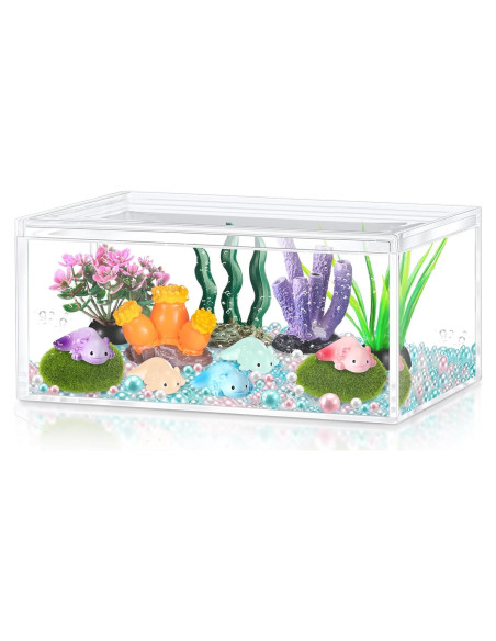 Kit DIY Axolotl Brilla en la Oscuridad HyDren - Mini Acuario Kit DIY Axolotl Brilla en la Oscuridad HyDren - Mini Acuario