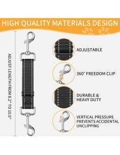 2 Clips de Seguridad para Collar de Perro Woosuke Ajustables 2