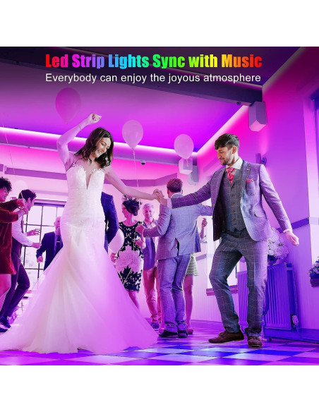 Tira LED 15,24 m Keepsmile RGB Control APP Bluetooth Tira LED 15,24 m Keepsmile RGB Control APP Bluetooth