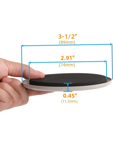 Deslizadores de Muebles para Alfombra Furnigear 8 PCS 8.9 cm