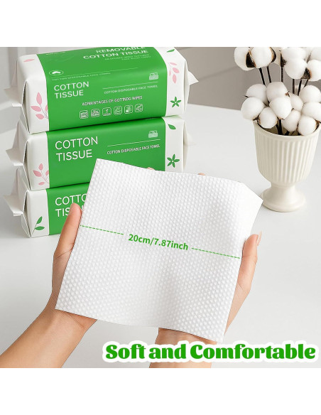 Toallas Faciales Desechables BFHKXW 100 Hojas Biodegradables Toallas Faciales Desechables BFHKXW 100 Hojas Biodegradables