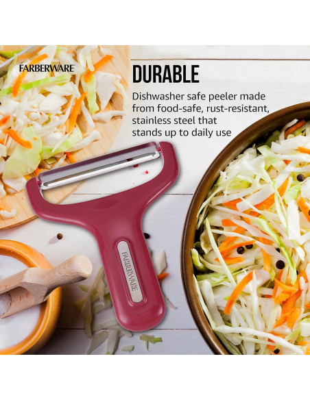 Pelador de Verduras Profesional Farberware Acero Inoxidable 13.49 cm Pelador de Verduras Profesional Farberware Acero Inoxidable 13.49 cm