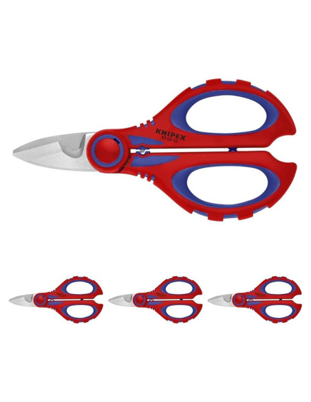Tijeras de Electricista KNIPEX 950510SBA - Paquete de 4, 15.88 cm Tijeras de Electricista KNIPEX 950510SBA - Paquete de 4, 15.88 cm