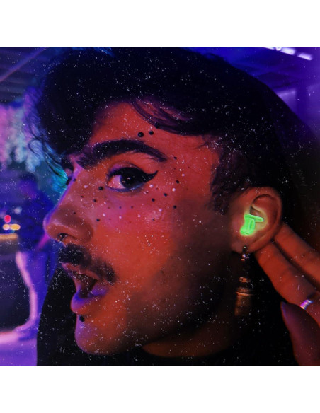 Tapones para oídos Eargasm Afterglow - Reutilizables, brillan en la oscuridad, reducción de ruido 21 dB Tapones para oídos Eargasm Afterglow - Reutilizables, brillan en la oscuridad, reducción de ruido 21 dB